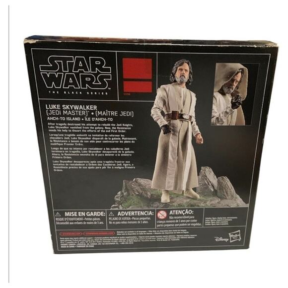 NEW! Star Wars Black Series Luke Skywalker Jedi Master Deluxe Set Sealed Figure - Picture 3 of 7